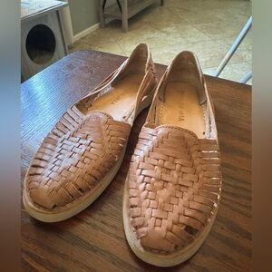 Women’s Brown Huarache Flats